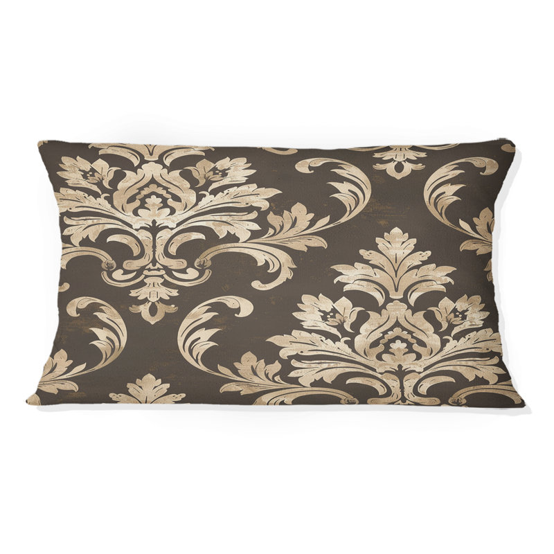 Coussin Damask Glam Patten II - Glam, Brun