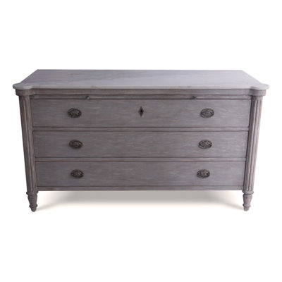 Augusta 3 - Drawer Solid Wood Dresser