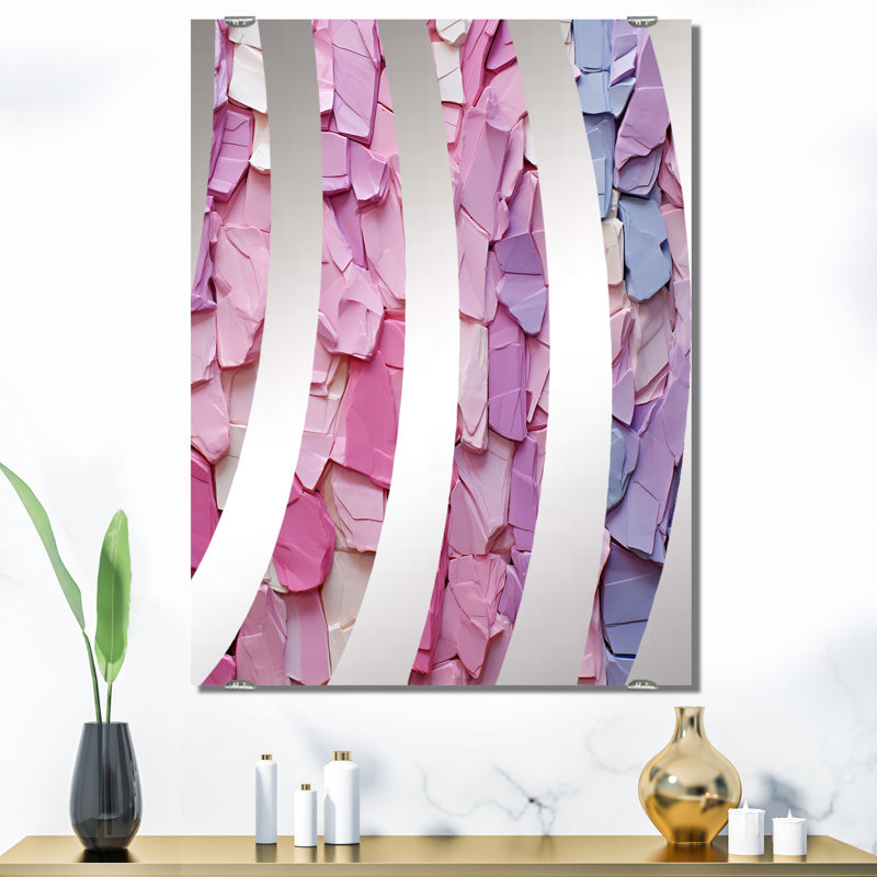 Peinture dynamique - Miroirs muraux géométriques abstraits MIR137490, 40 po x 30 po