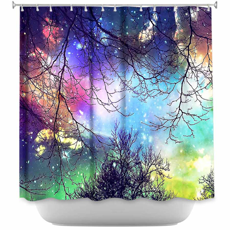 Rideau de douche simple look to the stars