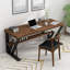 Bureau rectangulaire en bois massif noyer-1085527700