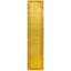 Overdyed Hand-Knotted Wool Modern-Contemporary Yellow Runner 2' 7" x 11' 8"