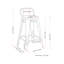 24 tabourets de comptoir en métal de 24 po 2, blanc vieilli, structure stable, pour la zone de bar de 2 tabourets, pouces, dossier et repose-pieds incurvés, entrejambe, pieds de cuisine et clou