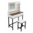 Makeup Vanity With LED Lighted Mirror