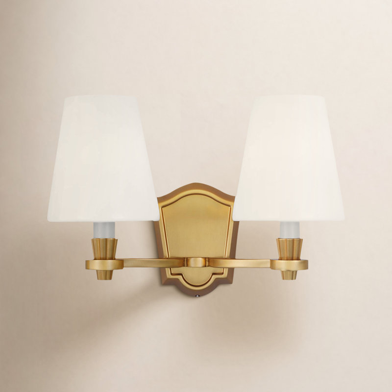 Paisley 2 - Light Vanity Light, Burnished Brass