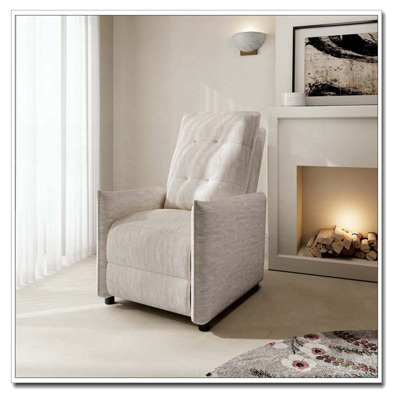 Fauteuil inclinable en chenille, Beige