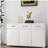 Three Doors Side Table-White