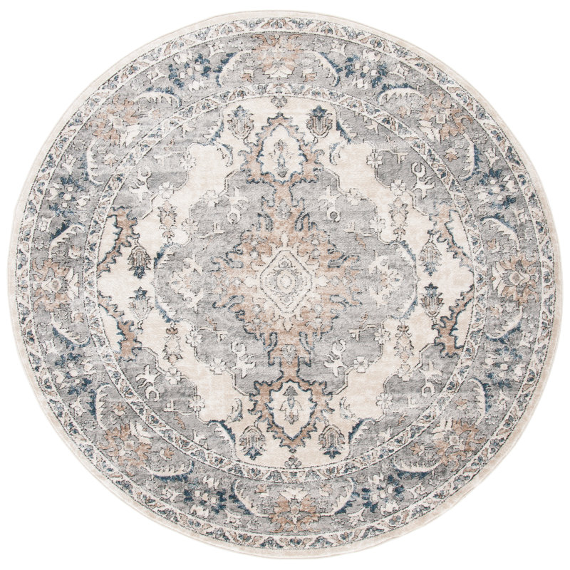 Aayza Oregon 800 Performance Oriental Rug, Round 4'