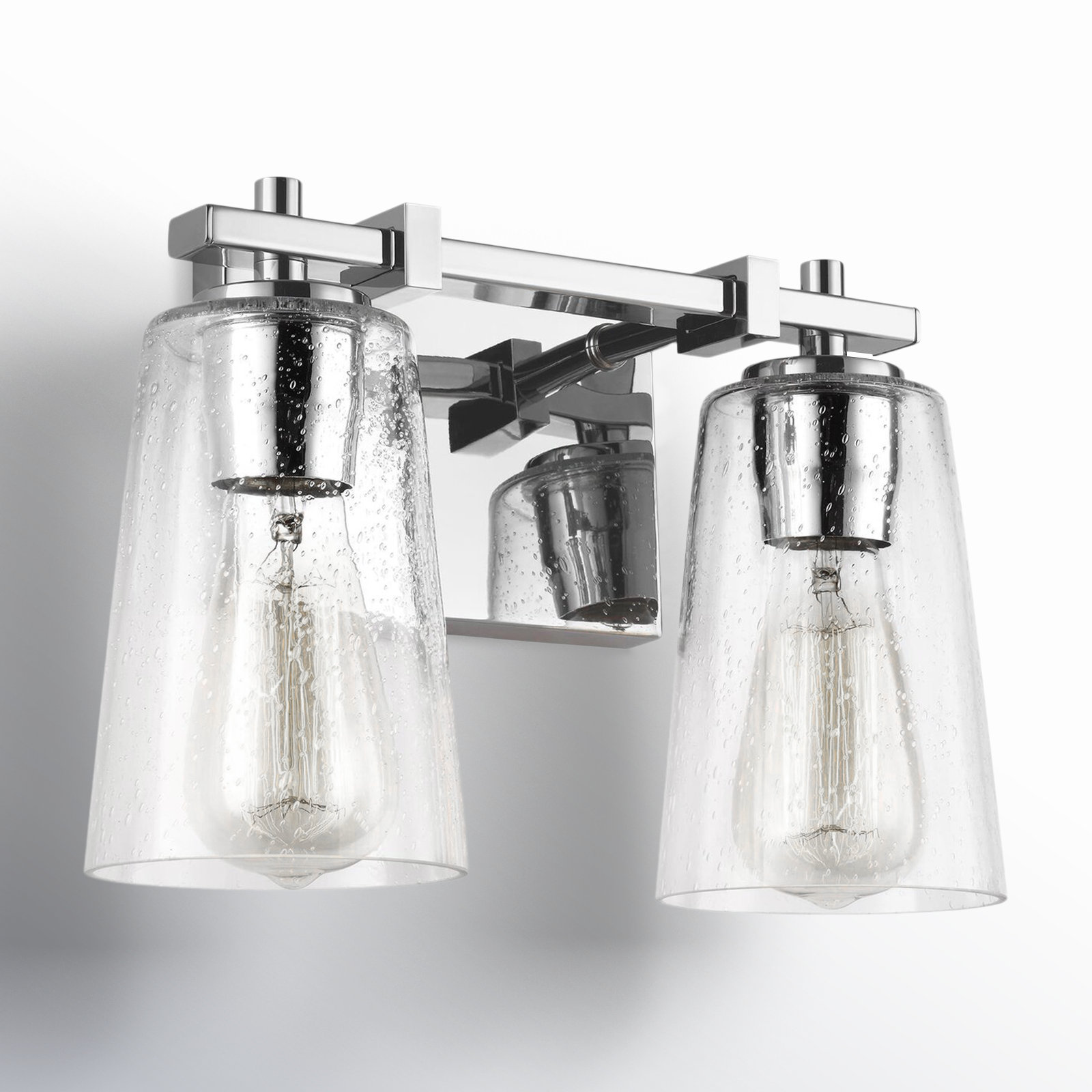 Noland 2-Light Vanity Light, Chrome