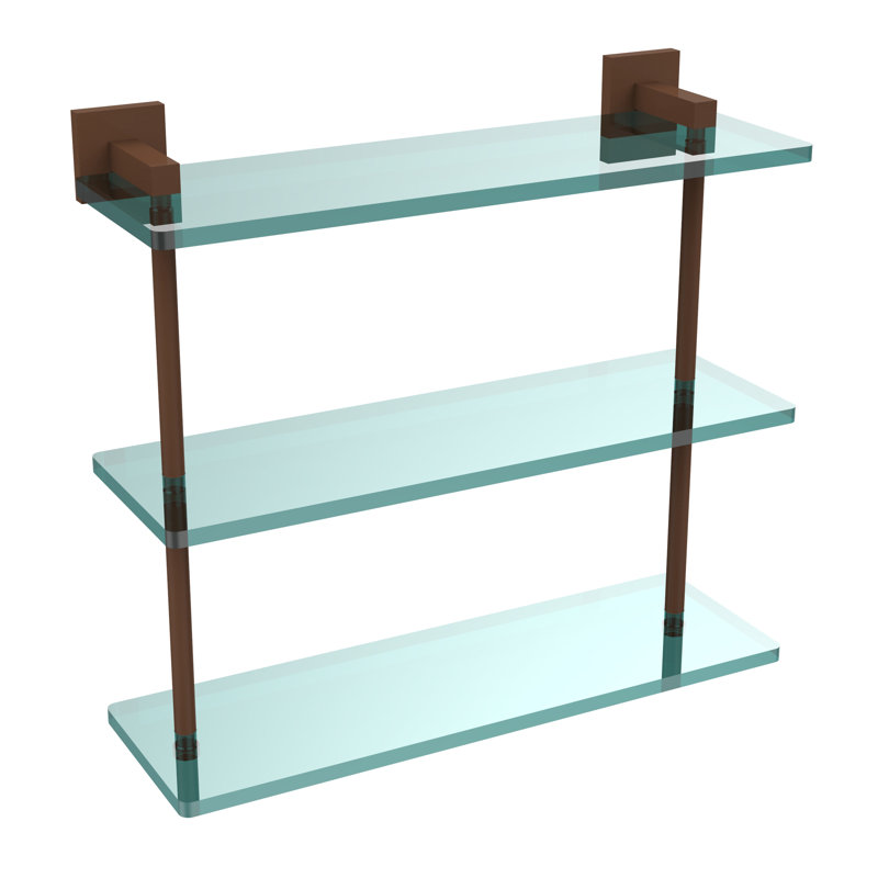 Haranu 3 Piece Tiered Shelf, Antique Bronze