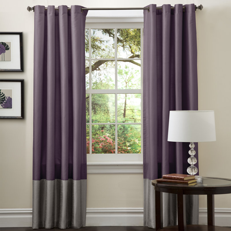 Panneaux de rideaux semi-transparents , gris, l 54 po x L 84 po