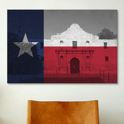 " Flags Texas The Alamo "