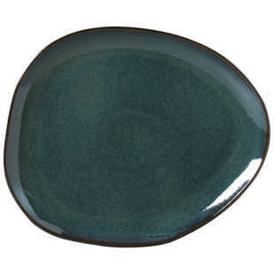 Assiette plate en grès de 12,2 po Oceano Commercial (Ensemble de 6)