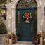 Disney Mickey Mouse 26-Inch Pre-Lit Halloween Wreath with 45 LED Lights, Orange and Black Decor