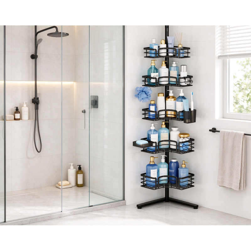 Freestanding Stainless Steel Shower Caddy