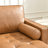 Geo 84" Reversible Chaise Vegan Leather Sofa