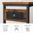 Console Table with Power Outlets, Slim Console Table with Charging Station