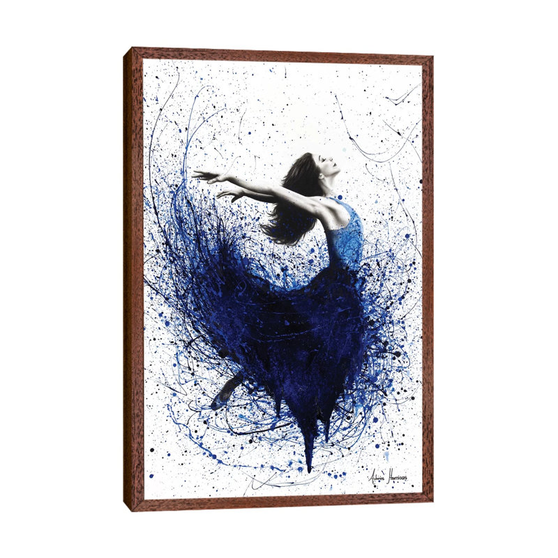 Deep Sea Dancer by Ashvin Harrison - Print on Canvas, 101.6 cm H x 66.04 cm W, Classic Brown Wood Framed