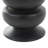Onnolee Wood Handmade Carved Bubble Inspired Geometric Side End Black Accent Table