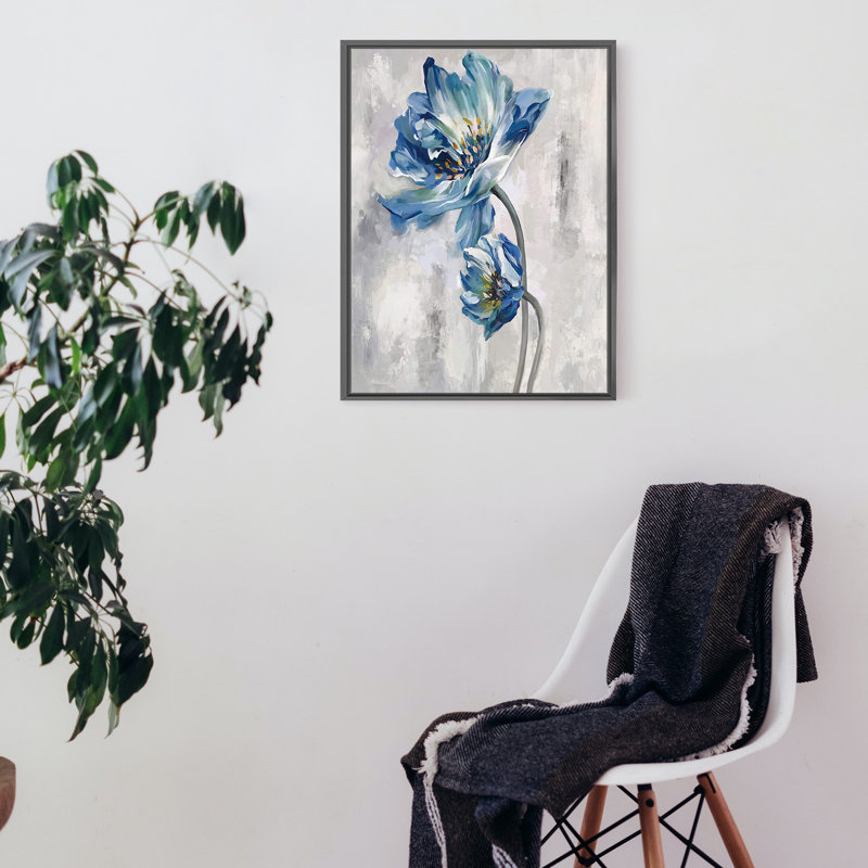 Luxueuse reproduction d'art sur toile encadrée en aluminium pour le salon, Noir, H 16 po x l 12 po
