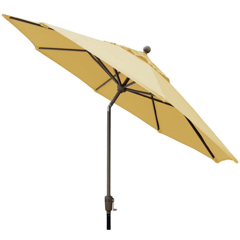 Parasol de marché 9 pi Hargus, Toile Sunbrella® bouton d'or