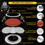6 Inch 2HR Fire Rated Canless Recessed Ceiling Light Baffle Trim 1200 Lumens, WET Rated, 5CCT Selectable, Dimmable 120V 12PK