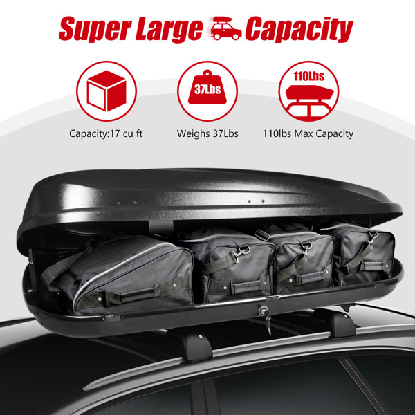 DNA Motoring Roof Top Cargo Storage Box | Wayfair