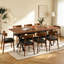 Ensemble de table de salle à manger de style campagnard moderne de 71 po pour 6 à 8 personnes Dittmer-130063938-130063940-131507549