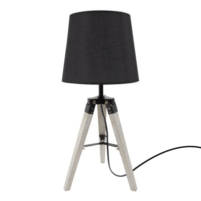 Wood Tripod Lamp