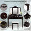 Ensemble de coiffeuse avec tabouret et miroir-677264408