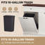 Farmhouse Double Tilt Out Trash Cabinet 20 Gallons, Freestanding Laundry Hamper Cabinet with 2 Drawers (Not include trash can)