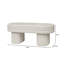 Chenille Upholstered Bench