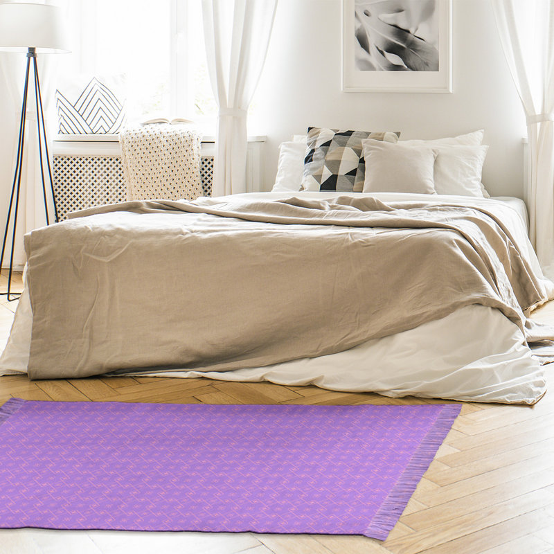 Tapis mauve à motif de napperon Mcguigan, Non
