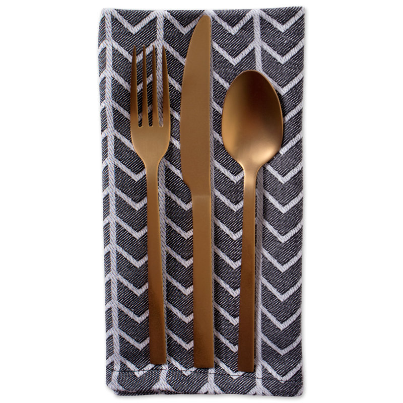 Reser Cotton Geometric Square Napkin