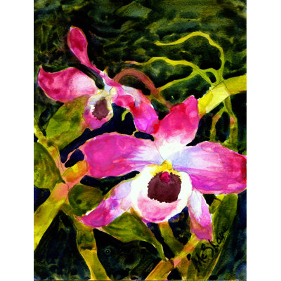 Drapeau De Jardin à 2 Côtés Orchidée