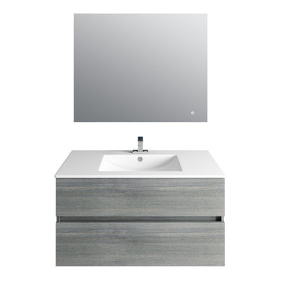Meuble-lavabo simple l 36 po x P 20 po Sheli