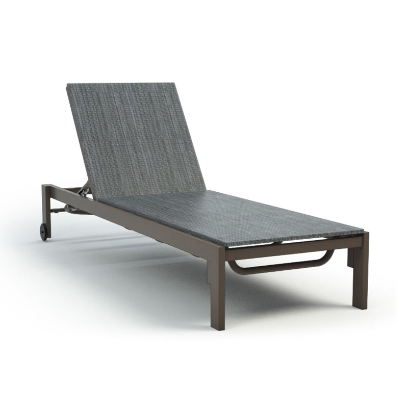 Allure Outdoor Chaise Lounge, Zinc II