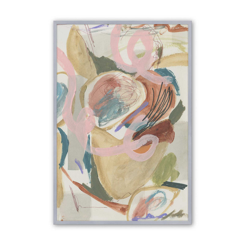 «Unraveled Pulse II» par Melissa Wang, reproduction d'art sur toile, Impression sur cadre ouvert sans papier mat