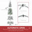 Arbre de Noël artificiel enneigé avec branches réalistes et 1159 pointes