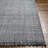 Viewcrest Striped Handmade Flatweave Recycled P.E.T. Area Rug in Slate Blue/White-627572908