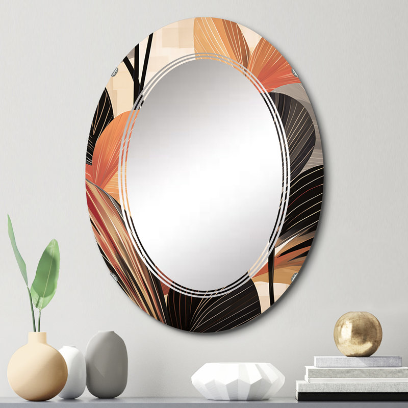 Bohatice - Miroir mural moderne ovale, 30 po x 20 po