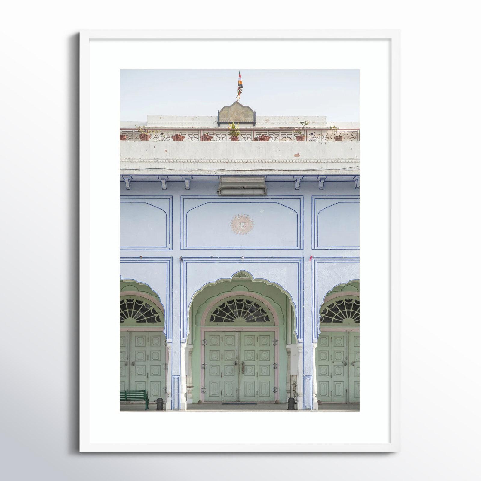 Sunshine Palace Print by Shot by Clint, 33" H x 25" W, White 