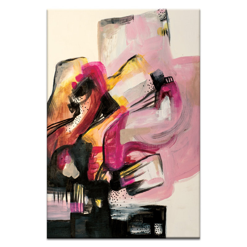 Amanda Morie - Painting on Canvas, 76cm H x 51cm W, Timber Floater Frame