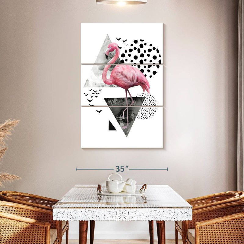 Brampt Modern Flamingo, 32" H x 20" W