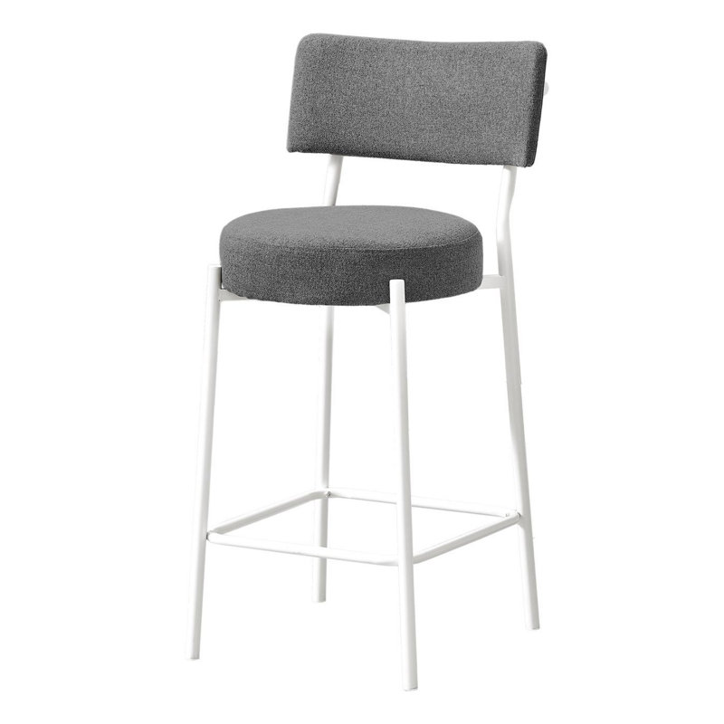 Tabouret de bar moderne et minimaliste, Blanc