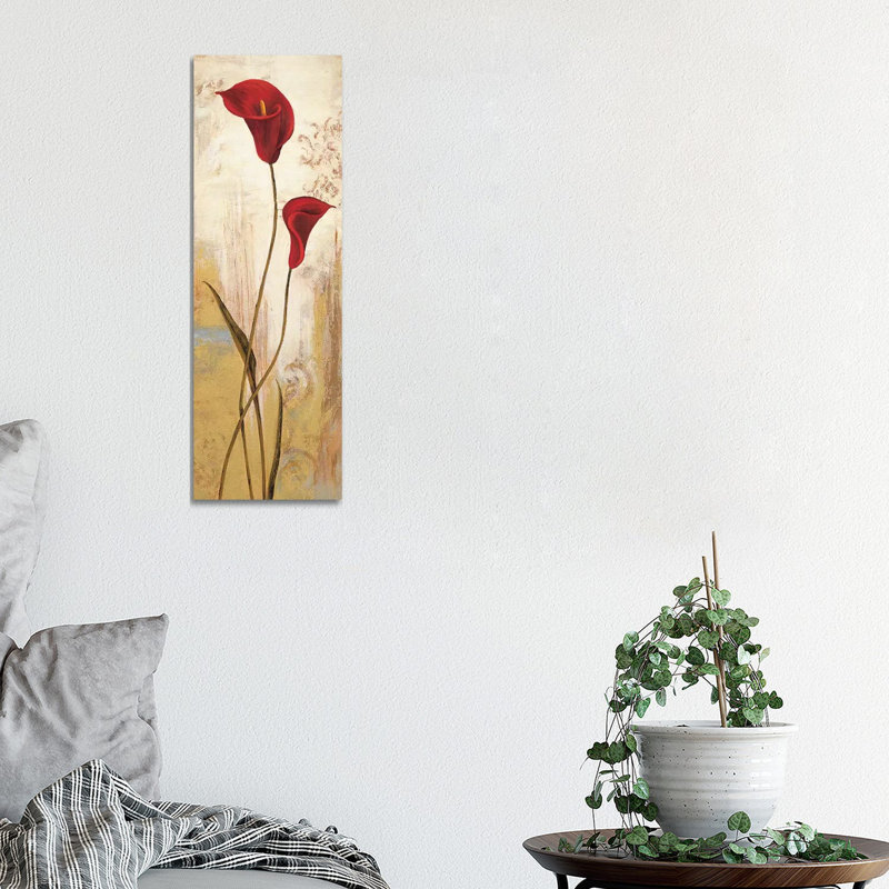 Panneau Calla by Nathalie Besson - Wrapped Canvas Panoramic Painting, 30.48 cm H x 91.44 cm W x 1.91 cm D
