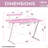 TS-200 Carbon Computer Gaming Desk With Shelving