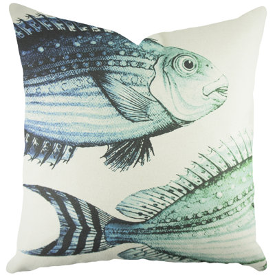 Fish Cotton Throw Pillow