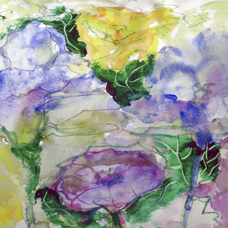 Housse et insert de coussin rectangulaire d'extérieur Watercolor Garden, Grand