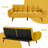Tarantino Twin 75.3'' Upholstered Convertible Sofa-184895331
